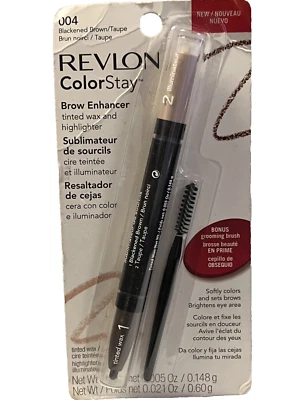 Revlon Colorstay Brow Enhancer, Tinted Wax & Highlighter, Blackened Brown/Taupe - Image 1 of 2