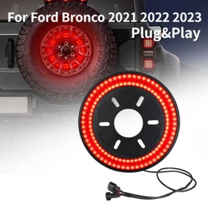 Luz de freno de neumático de repuesto LED roja trasera para Ford Bronco 2021 2022 2023 Plug&Play - Imagen 1 de 9