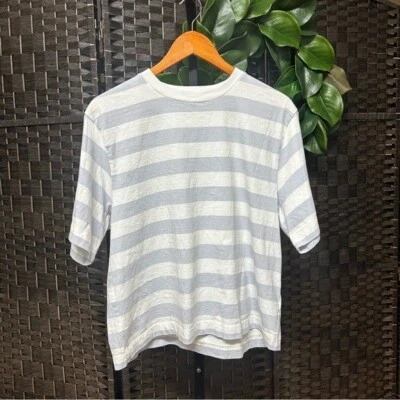 Marc O’ Polo Camiseta Algodón Rayas Talla Grande Mujer’s Cuadrado Azul y Blanco Foto 1 de 4