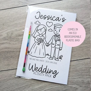 Personalisiertes Aktivitätspaket Kinder Hochzeit | Buch | Tischgeschenk | DIN A5 | Geschenk - Bild 1 von 7