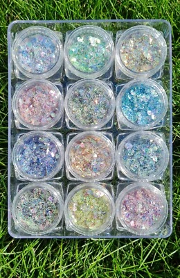 BEAUTICCO CHUNKY Festival Glitter 5g bag, Face Eye Body Hair Tattoo Cosmetic Glitter Party