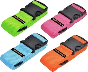Adjustable Luggage Straps Suitcase Belt Travel Strap Accessories (4Pack-Multicol - Picture 1 of 6