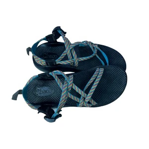 Chaco Blue Yampa Fiesta Rainbow Multi-Color Hiking Water Sandals Women's Size 6 - Picture 1 of 15