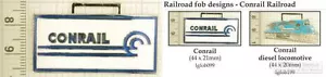Llaveros decorativos Conrail Railroad, varios diseños y opciones de llavero - Imagen 1 de 7