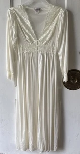 Shadowline Ivory Sheer Nylon Robe Womens Size S - Picture 1 of 6