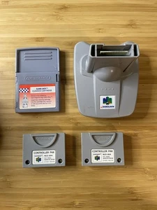 Nintendo Accessories Controller Pak Transfer Pak Gameboy Cleaning Cart Untested - Picture 1 of 12