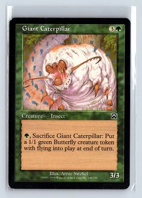 (2x) GIANT CATERPILLAR – MTG Magic the Gathering Card – Mercadian Masques - Image 1 of 4