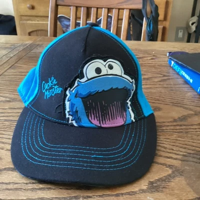 Cookie Monster Hat Coppertone Sesame Street UV Headwear Kids Cap Blue Adjustable - Image 1 of 3