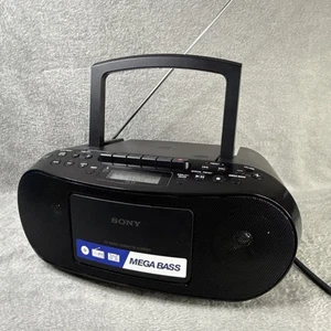 SONY CFD-S50 Portable CD, AM/FM Radio, & Cassette Mega Bass Boombox - Tested - Picture 1 of 12