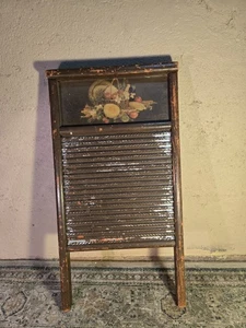 Vintage Columbus Washboard Company Hand Painted Signed Farmhouse Decor - Picture 1 of 7