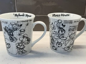 Disney Mickey und Minnie Mouse Skizzenbuch Tassen, Set - Bild 1 von 14