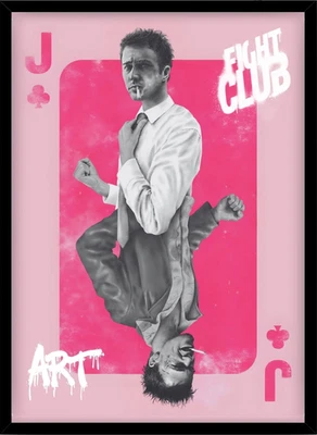 战斗俱乐部卡片海报、电影海报、墙面艺术、家居装饰 — 第 1/4 张图片