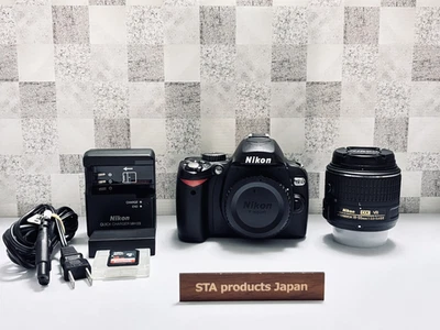 [Shutter count/2958！] Nikon D60 Digital SLR Camera W/Lens AF-S 18-55mm VRⅡ Japan - Image 1 of 4