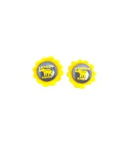 (2) 1936 Landon Knox GOP Presidential Campaign Pins Kansas Sunflower  - Bild 1 von 4