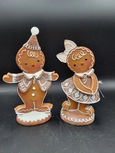 GINGERBREAD Man Lace Children by Valerie Parr Hill Christmas Decor Figurines - Picture 1 of 6