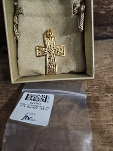 Cross Pendant 18K GEP Electroplate BZ OTC - Jewelry Television - Picture 1 of 10