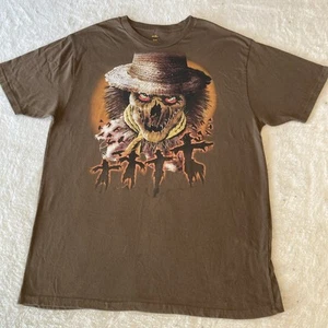 Celebrate Halloween Erwachsene XL (46-48) Scary Scarecrow braun Grafik T-Shirt - Bild 1 von 6