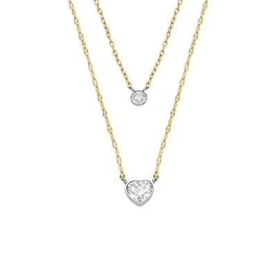 Fossil JF04357998 Halskette Damen Sadie Tokens Of Affection Herz Goldfarben - Bild 1 von 4
