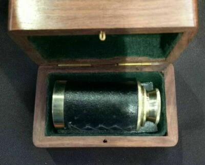 TELESCOPIO DE LATÓN CON CAJA DE MADERA ROSA TELESCOPIO MARÍTIMO LOTE DE 20 UNIDADES  Foto 1 de 3