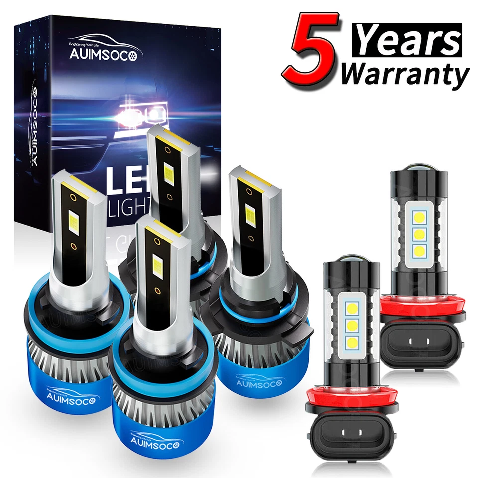 Kit de faros LED enchufables para Toyota Prius 2012-2015 9005+H11+H11 bombilla antiniebla alta/baja Foto 1 de 4