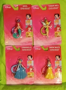 Disney Princess Figural Bag Clip Set Of 4 NEW Cinderella Tinker Bell Ariel - Picture 1 of 2