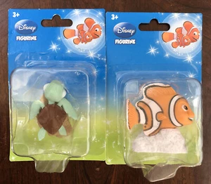 Disney Figurines/ Cake Toppers Finding Nemo Mini NEMO - SQUIRT  New Sealed 2.5” - Picture 1 of 8
