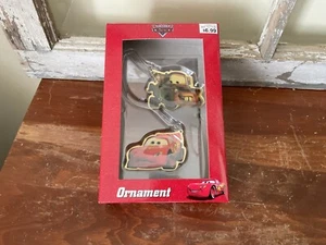 Hallmark Disney Pixar CARS "Mater Tows McQueen" Set Of 2 Christmas Ornaments NIP - Picture 1 of 5
