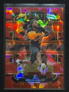 2023-24 Panini Select - Concourse Red Cracked Ice Prizm #50 Darius Garland - Picture 1 of 4