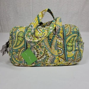 VERA BRADLEY Lemon Parfait 100 Handbag Paisley Retired New With Tags - Picture 1 of 4