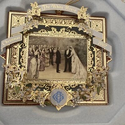 Casa Blanca 2007 Adorno de Navidad Asociación Histórica Presidente Cleveland Boda Foto 1 de 4