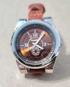 UNISEX NICHT AUFGEFÜHRT VON KENNETH COLE SILBER ARMBANDUHR MIT GEFLOCHTENEM LEDERBAND - Bild 1 von 8
