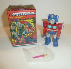 Optimus Prime Mystery Vinyl Mini Series Transformer GIJOE Kidrobot Figure Sword - Picture 1 of 3