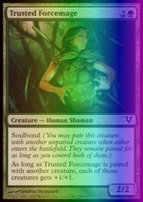 Magic the Gathering MTG Trusted Forcemage (199) Avacyn Restored   LP FOIL