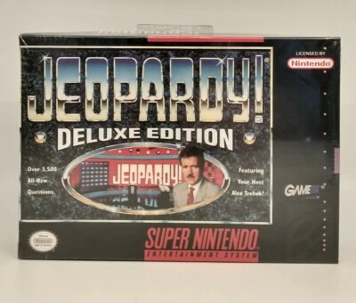 Jeopardy! Deluxe Edition (Super Nintendo SNES Jeopardy) Brand New Factory Sealed - Image 1 of 4