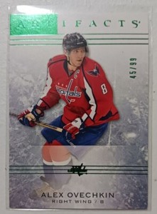 2014-15 Upper Deck Artifacts Emerald /99 Alex Ovechkin Alexander Ovechkin #65