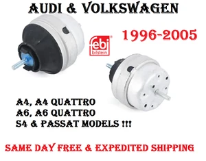 AUDI VW A4 A6 S4 Passat Left or Right 2.8 & 3.0 Engine Motor Mount FEBI BILSTEIN - Picture 1 of 3