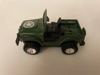 Vintage Toy Green Military Army Jeep 3.5" - Image 1 of 4