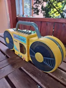Philips Roller Moving Sound D 8007 iconic boombox in yellow and grey color - Picture 1 of 9
