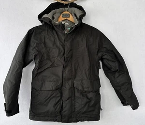 BURTON DryRide Hooded Snowboarding Jacket Kid’s 7/8 Ski Black - Picture 1 of 8
