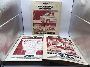 1979 Ford Truck Manual Set of 3 Books Bronco F Series Econoline