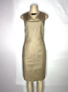 ANN TAYLOR MARKE HELLBRAUN FARBBLOCK ÄRMELLOSES KLEID GRÖSSE 16 - Bild 1 von 3
