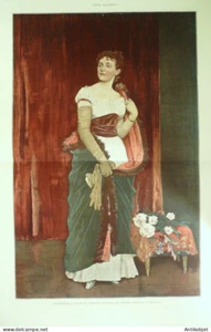 Opéra Réjane théâtre de l'Odéon par Toulmouche 1889 - Picture 1 of 1