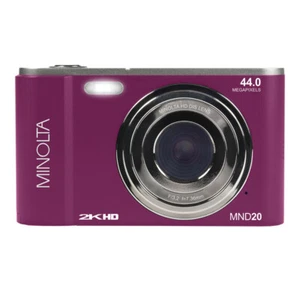 Minolta MND20-M MND20 16x Digitalzoom 44 MP/2.7K Quad HD Digitalkamera - Bild 1 von 10