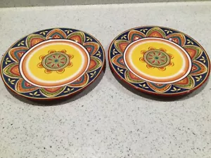 Pier One Mexicali Speiseteller 10 7/8 Zoll 2er Set Ersatzteller - Bild 1 von 2