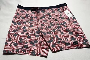 NWT Mens Hurley Phantom USA Flag All Over Board Shorts Swim Suit Size 44 Beach - Picture 1 of 15