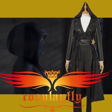 Movie 2019 Watchmen Angela Abraham Cosplay Costume Dress Halloween Full Set