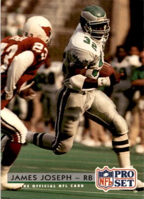 1992 Pro Set James Joseph #284 Philadelphia Eagles - Image 1 of 2