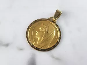 Ciondolo Maria da donna vintage Estate in oro 18 carati 3,2 g E6249 - Foto 1 di 3