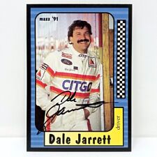 1991 Maxx #21 Dale Jarrett SIGNED Citgo Ford NASCAR Winston Cup Autographed Card