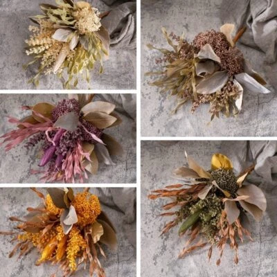 Künstlich Herbststrauß Blume Kunstblumen Herbst Dekoration Nordisch Herbstdeko - Bild 1 von 4